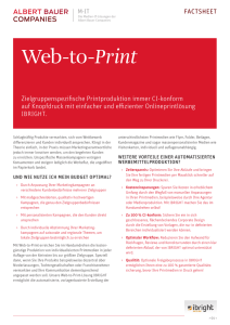 Web-to-Print - Albert Bauer Medien-IT