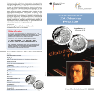 200. Geburtstag Franz Liszt