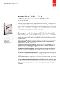 Adobe Flash Catalyst CS5.5 Datasheet