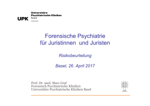 Forensische Psychiatrie für Juristinnen und Juristen