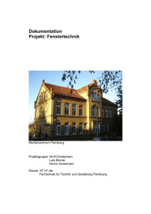 Dokumentation Projekt: Fenstertechnik