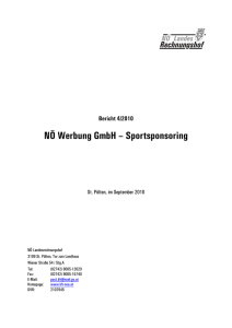NÖ Werbung GmbH – Sportsponsoring