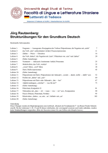 Jörg Rautzenberg: Strukturübungen für den