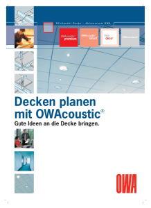 Decken planen mit OWAcoustic® - Odenwald Faserplattenwerk GmbH