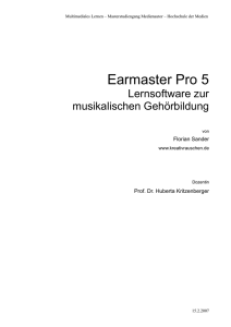 Earmaster Pro 5: Lernsoftware zur musikalischen