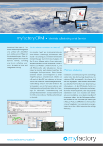 myfactory.CRM • Vertrieb, Marketing und Service