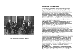 Das Wiener Streichquartett - Philharmonia