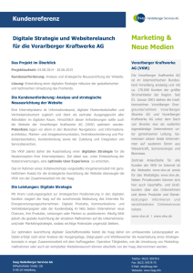 Erfolgreiche Zusammenarbeit mit der Vorarlberger Kraftwerke AG