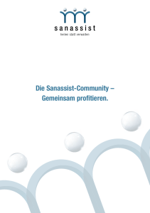Die Sanassist-Community – Gemeinsam profitieren.
