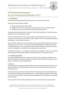 Regeln - Bavaria Weichering