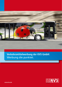 Broschüre Verkehrsmittelwerbung