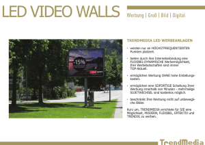 LED VIDEO WALLS Werbung | Groß | Bild | Digital