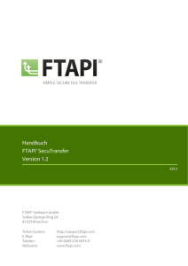 Handbuch FTAPI SecuTransfer Version 1.2