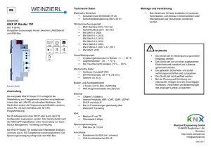KNX IP Router 751 - Weinzierl Engineering GmbH