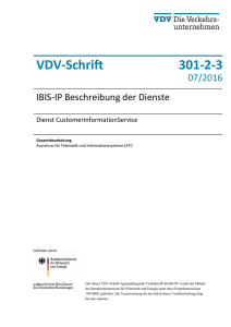VDV 301-2-3 IBIS-IP Beschreibung der Dienste