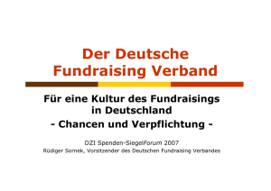 Der Deutsche Fundraising Verband