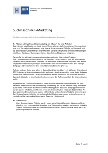 Suchmaschinen-Marketing - IHK Hannover
