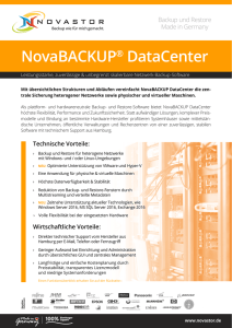 NovaBACKUP® DataCenter