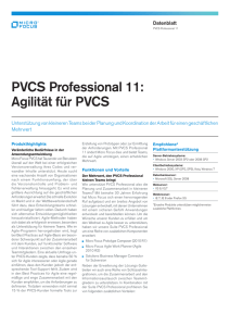 PVCS Professional 11: Agilität für PVCS