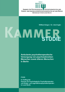 STUDIE - Psychotherapeutenkammer Berlin