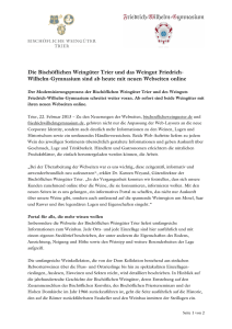 130221_BWT_PM_Website Launch_V2 - Weingut Friedrich