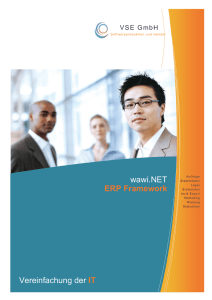 Vereinfachung der IT wawi.NET ERP Framework