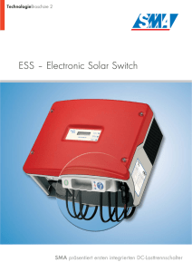 ESS – Electronic Solar Switch