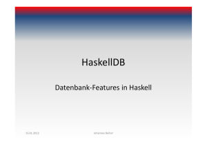 HaskellDB