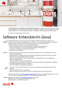 Software Entwickler/in (Java) - boersenvereinsgruppe