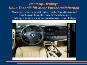 Head-up-Display: Neue Technik für mehr