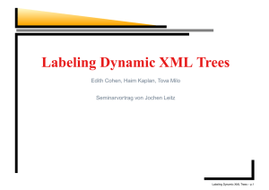 Labeling Dynamic XML Trees