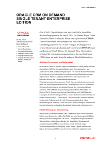 oracle crm on demand single tenant enterprise edition