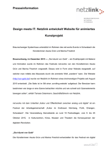 Presseinformation Design meets IT: Netzlink entwickelt