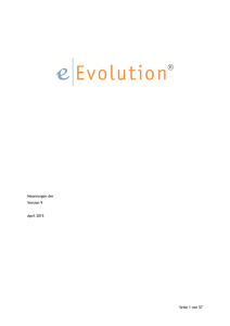 eEvolution - Neuerungen Version 9.0
