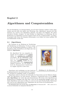 Algorithmen und Computerzahlen