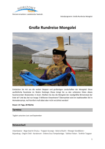 Große Rundreise Mongolei