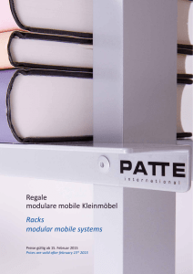 Regale modulare mobile Kleinmöbel Racks modular mobile systems