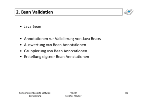 2. Bean Validation