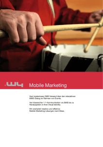 Mobile Marketing - W4 - Marketing Meets Information Technology