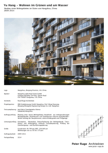 Peter Ruge Architekten Yu Hang - Wohnen im Grünen und am Wasser