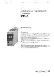 Handbuch zur Funktionalen Sicherheit RMA42