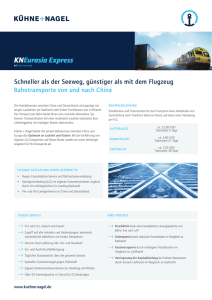 KN Eurasia Express - Kühne + Nagel