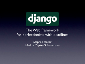 The Web framework for perfectionists with deadlines