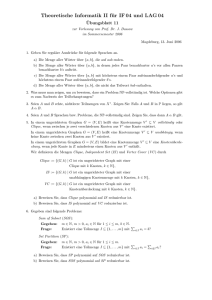 Theoretische Informatik II für IF 04 und LAG 04