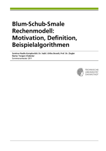 Blum-Schub-Smale Rechenmodell