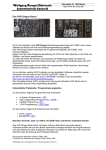 Das AVR Dragon Board - Wolfgang Rompel Elektronik