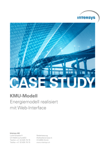 KMU-Modell Energiemodell realisiert mit Web-Interface