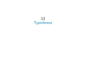 13 Typinferenz