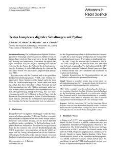 Testen komplexer digitaler Schaltungen mit Python