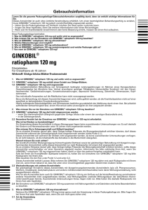 GINKOBIL® ratiopharm 120 mg